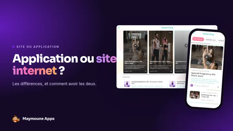 application ou site internet,site ou application