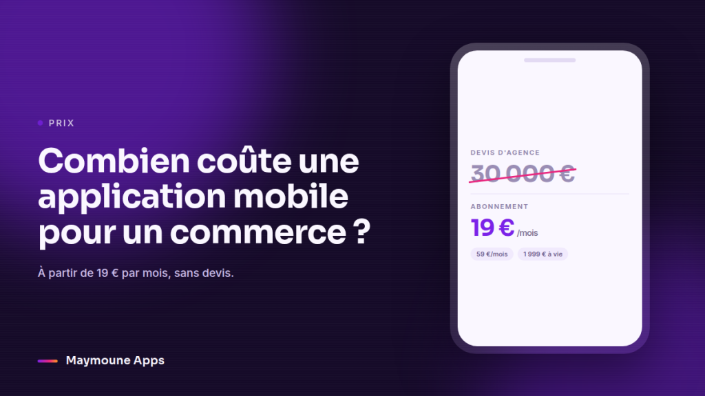 prix création application mobile