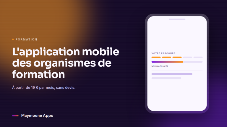 application mobile de formation