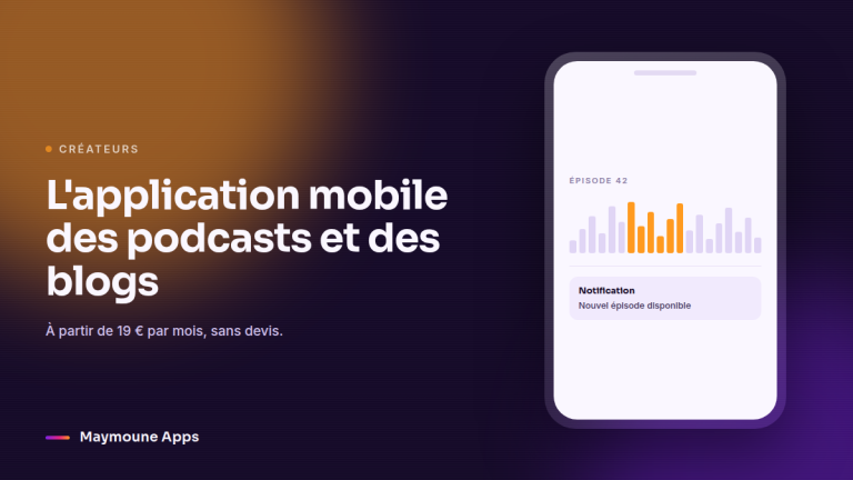 application mobile podcast