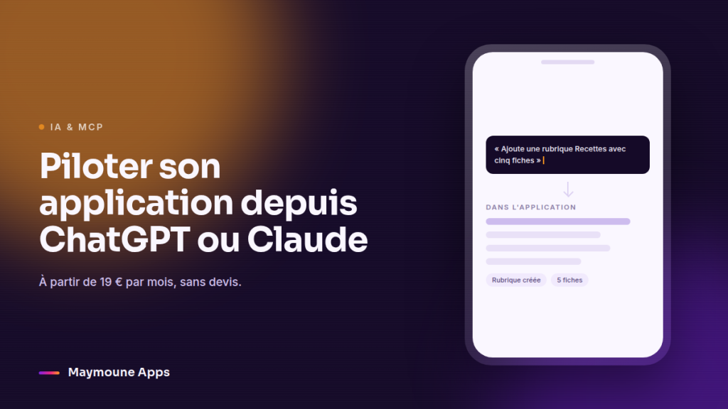serveur mcp application mobile