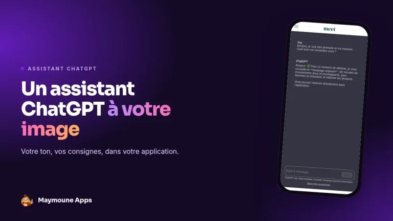 ChatGPT dans une application,assistant ChatGPT