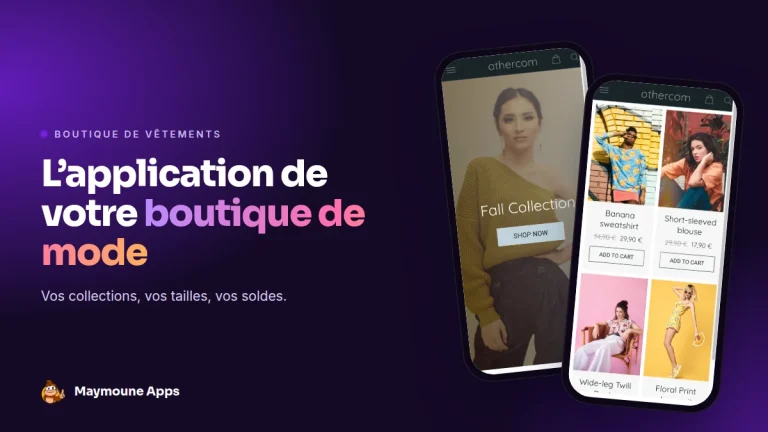 application boutique de vêtements,application mode