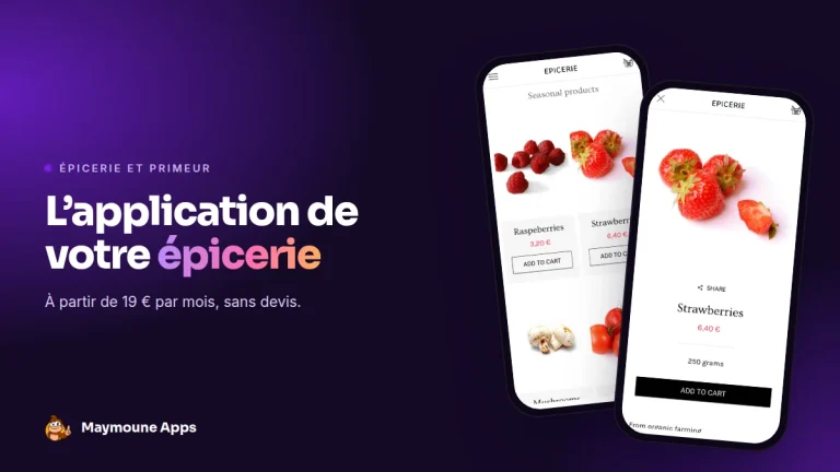 application épicerie