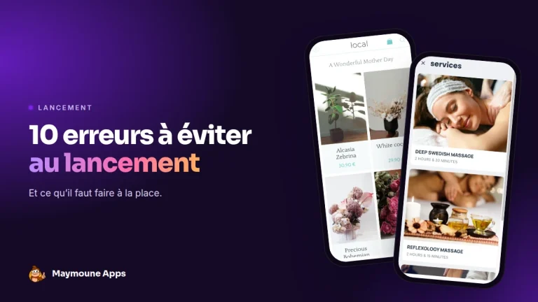 lancer une application mobile,erreurs application