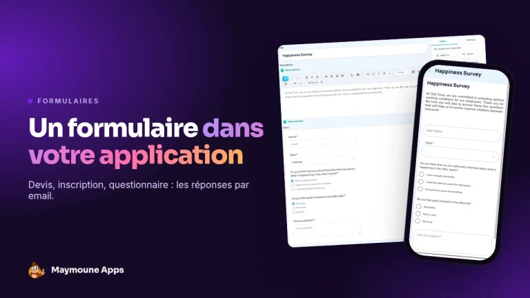 formulaire application mobile,formulaire de devis
