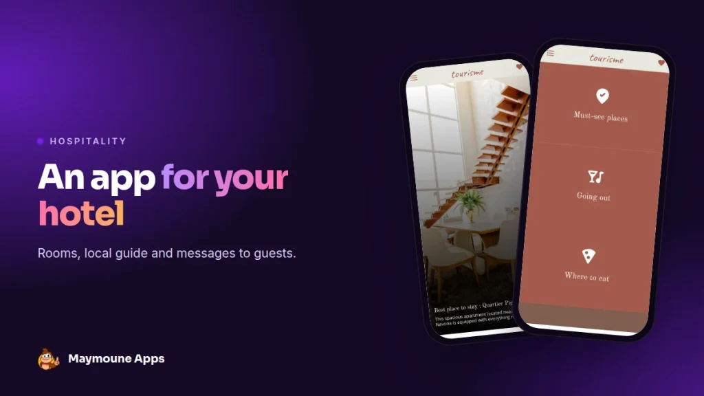 hotel app,bed and breakfast app