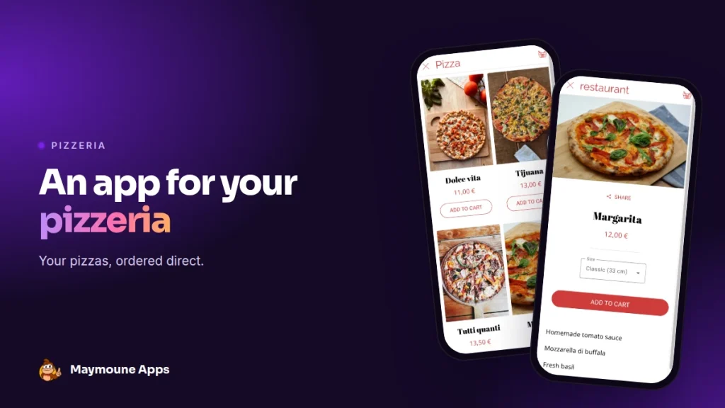 pizzeria app,takeaway ordering app