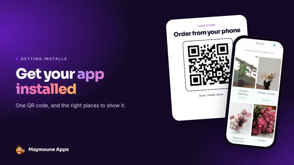 app QR code,get app installed