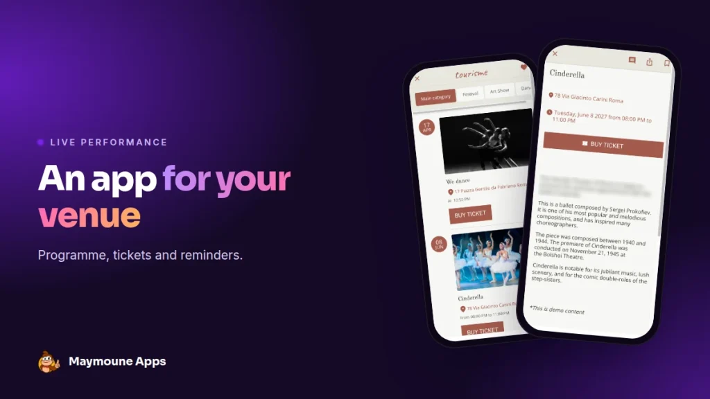 theatre app,performance venue app