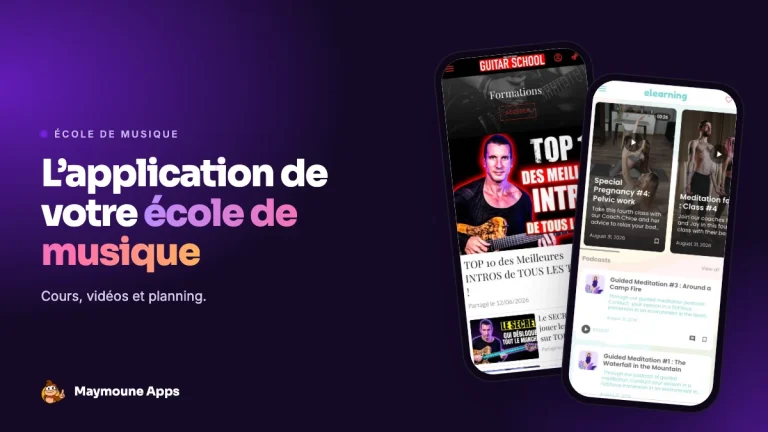 application école de musique