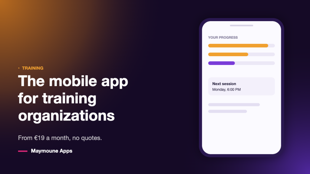 mobile training app