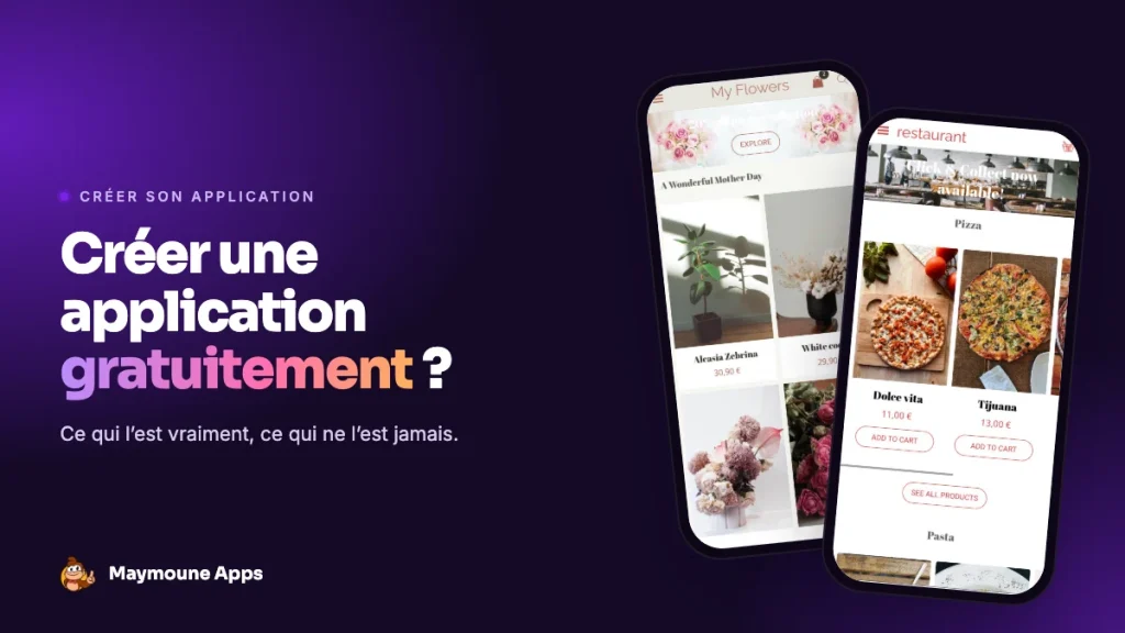 créer une application gratuitement